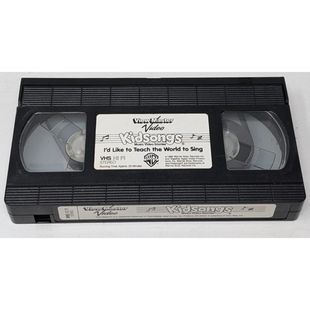 Kidsongs I'd Like to Teach the World to Sing VHS Tape 1986 View-Master Video